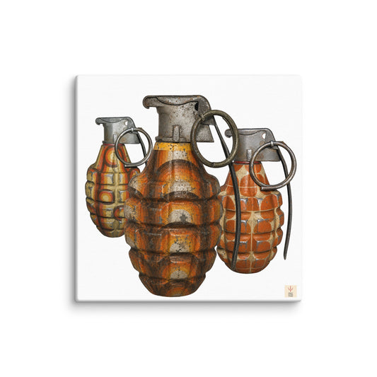 1970's Vintage Wallpaper - Art Print Canvas - rubberchicken.studio
