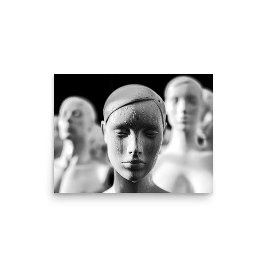Crying Woman - B/W 35mm Film Poster - rubberchicken.studio