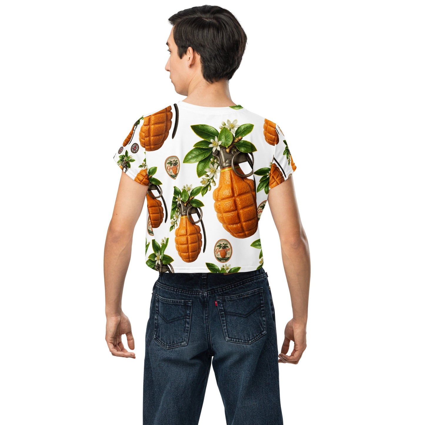 Granonges All-over print Crop Top - rubberchicken.studio