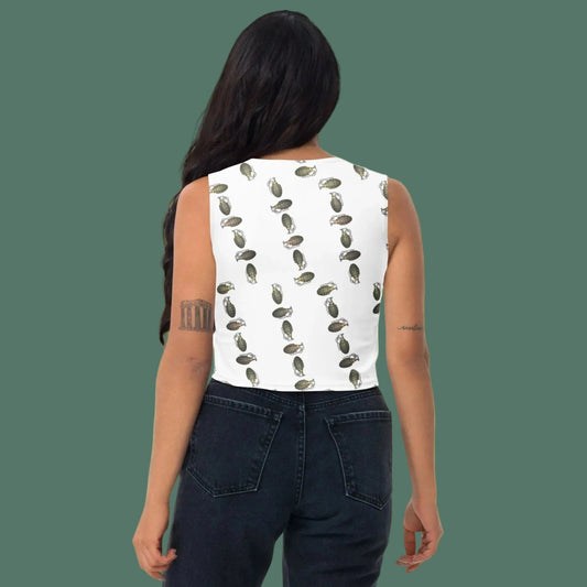 Green Grenades Crop Top - rubberchicken.studio