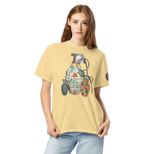 Mid-Century Grenades Trio T-Shirt - rubberchicken.studio