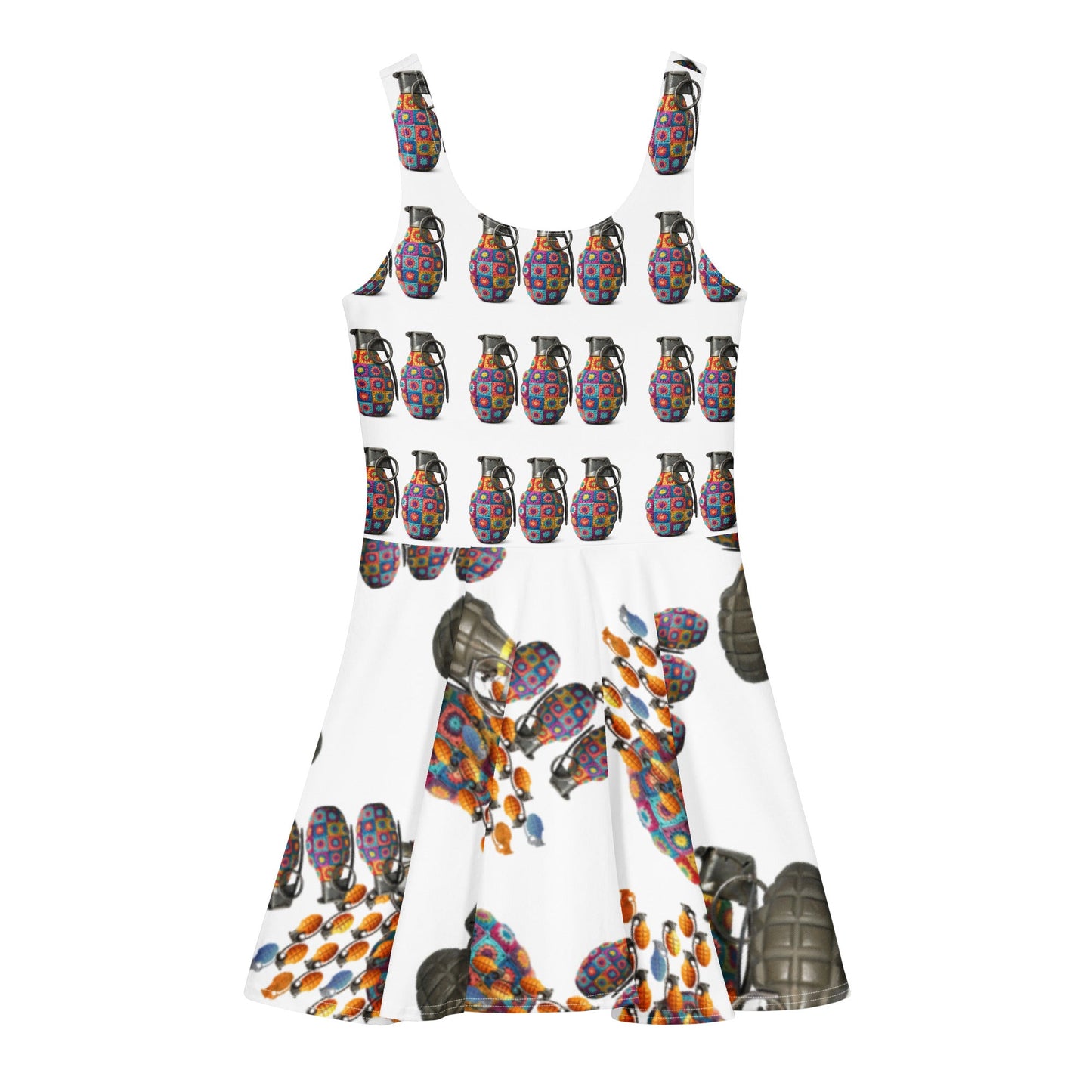 Under The Sea Cotton Skater Dress - rubberchicken.studio