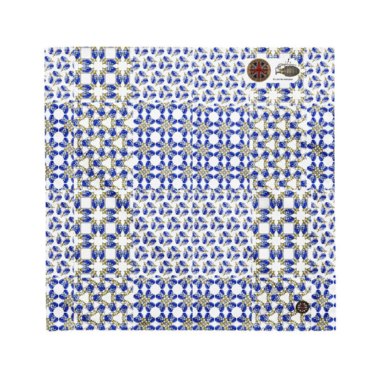Willow Pattern Micro Grenades All-over print Bandana - rubberchicken.studio