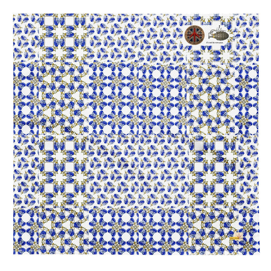 Willow Pattern Micro Grenades All-over print Bandana - rubberchicken.studio