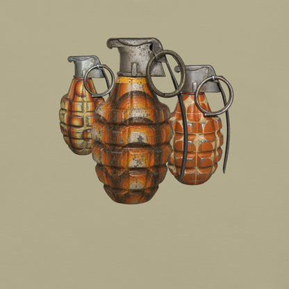 70's Grenades Trio T-Shirt - rubberchicken.studio