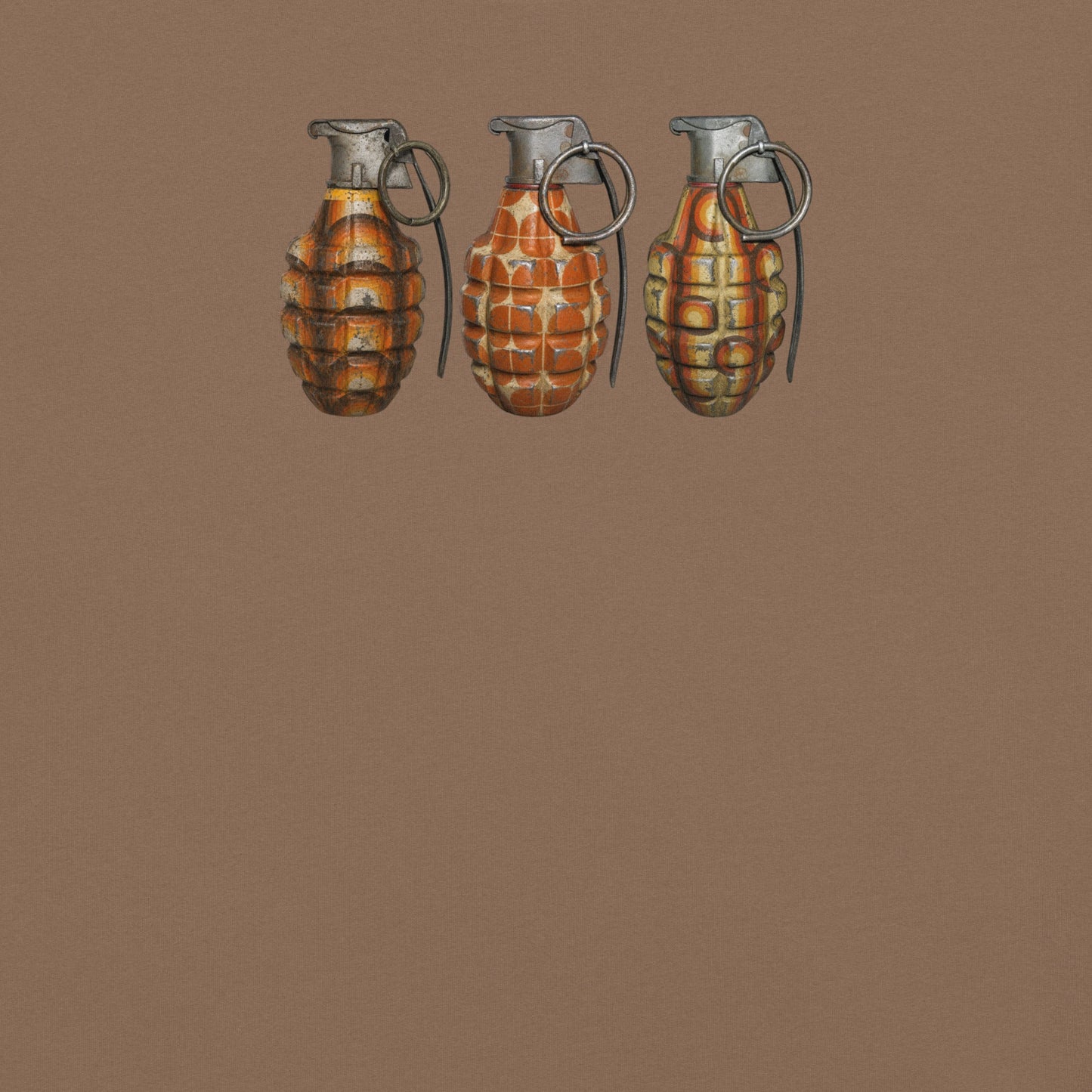 70's Grenades Trio T-Shirt - rubberchicken.studio