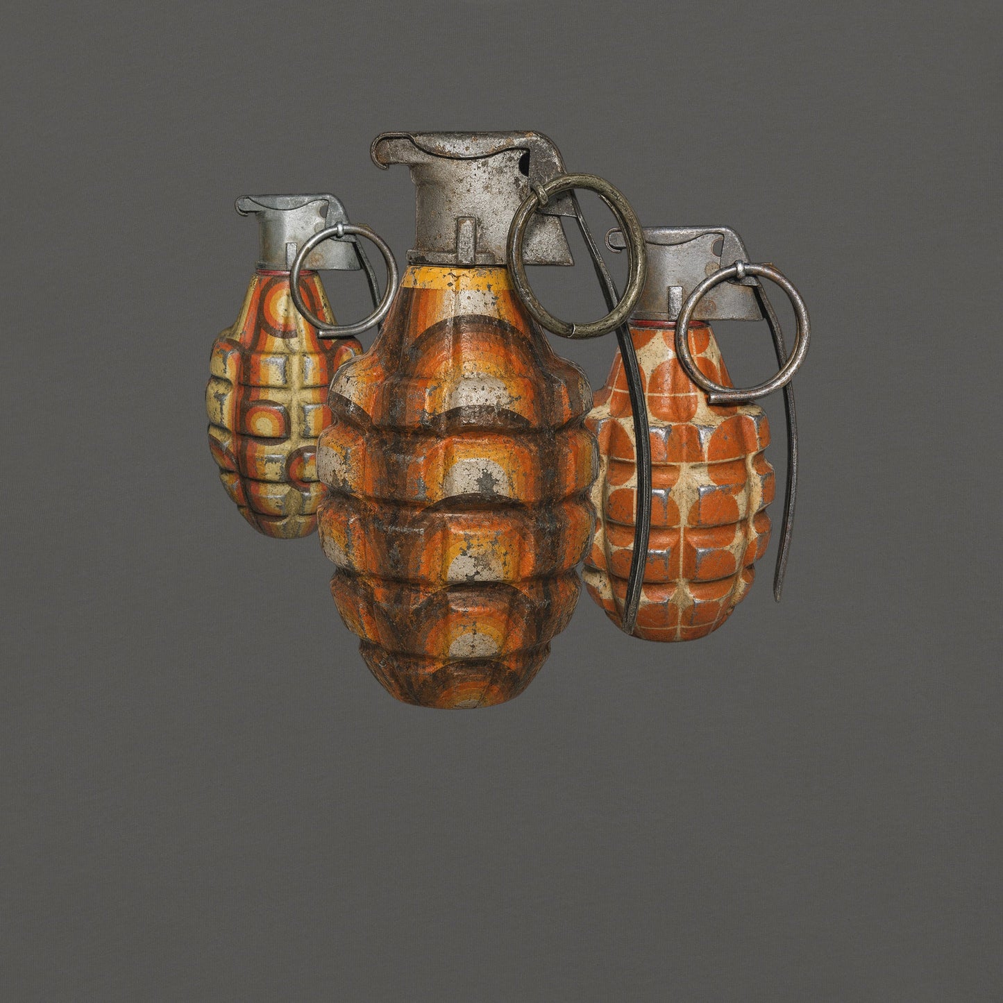 70's Grenades Trio T-Shirt - rubberchicken.studio