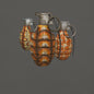 70's Grenades Trio T-Shirt - rubberchicken.studio