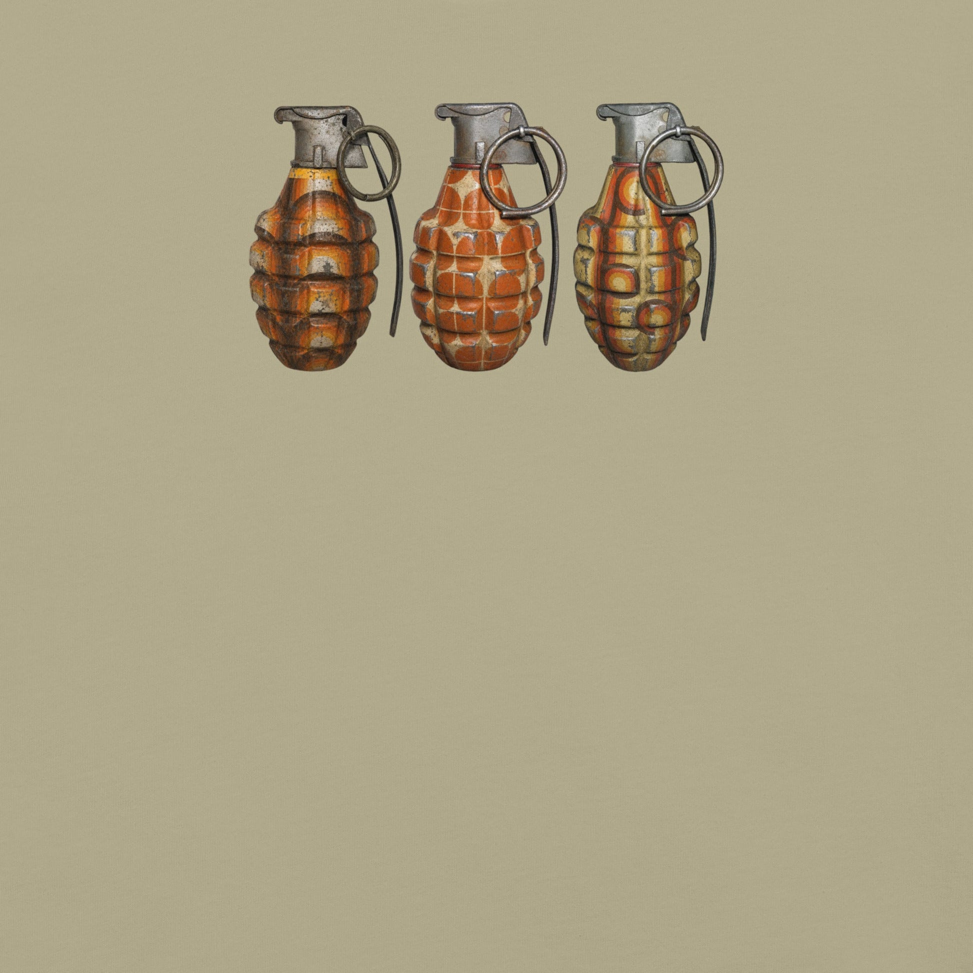 70's Grenades Trio T-Shirt - rubberchicken.studio