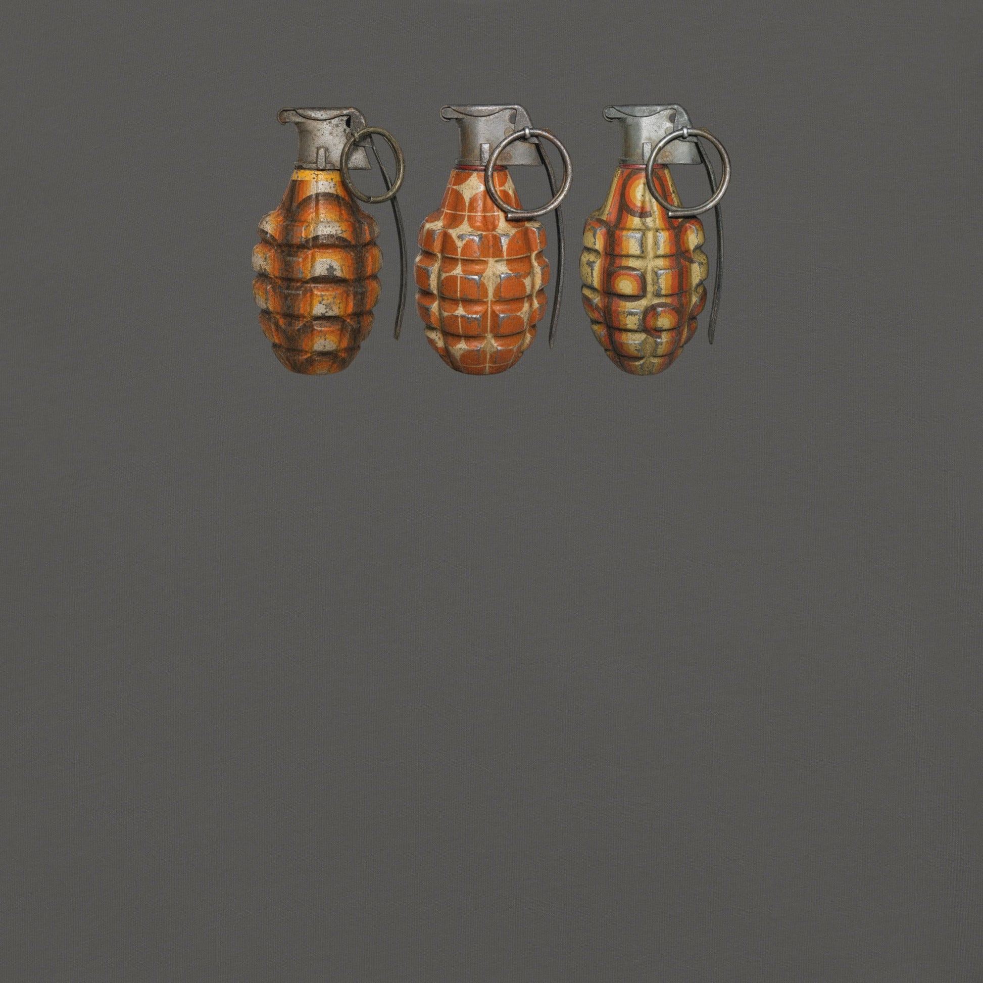 70's Grenades Trio T-Shirt - rubberchicken.studio
