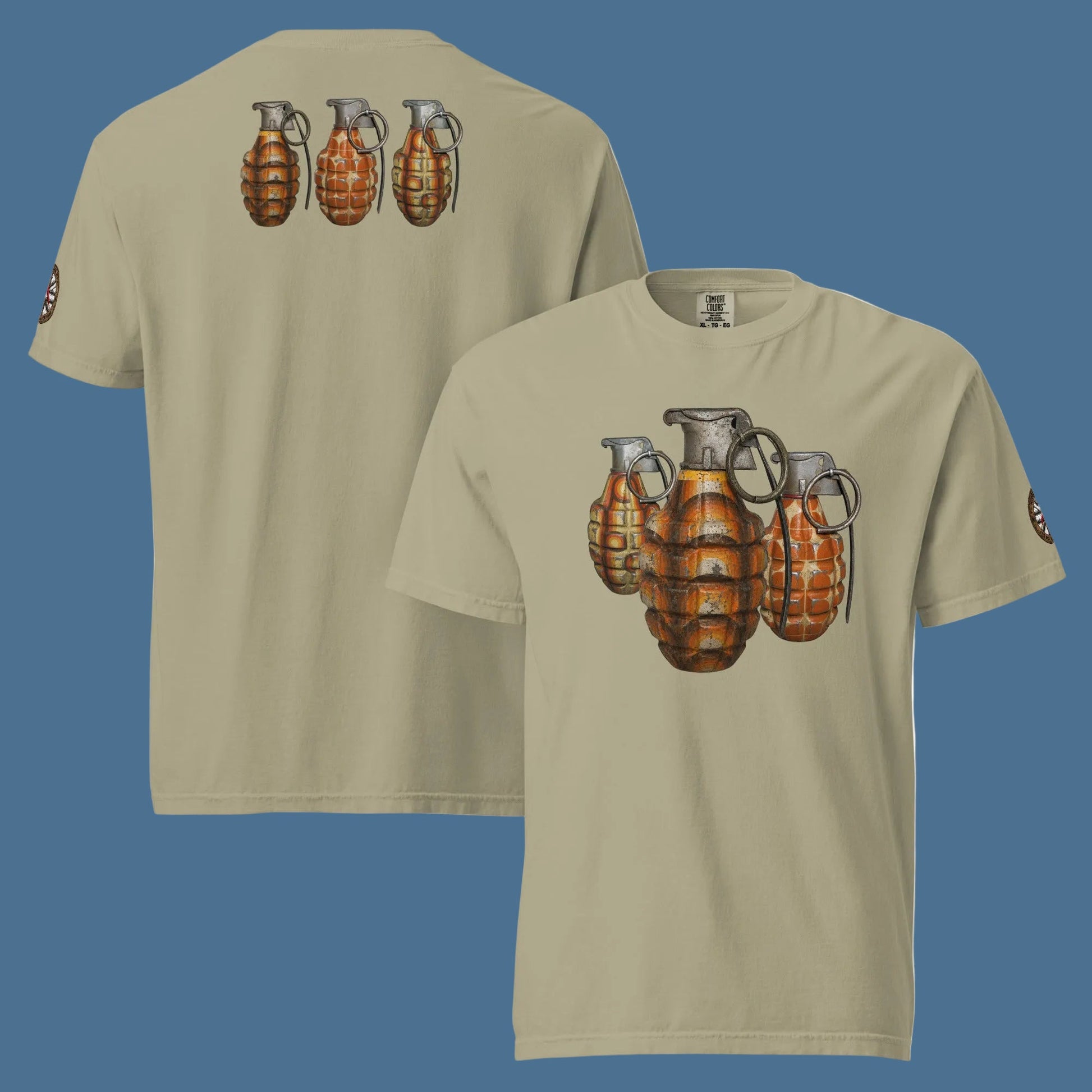 70's Grenades Trio T-Shirt - rubberchicken.studio