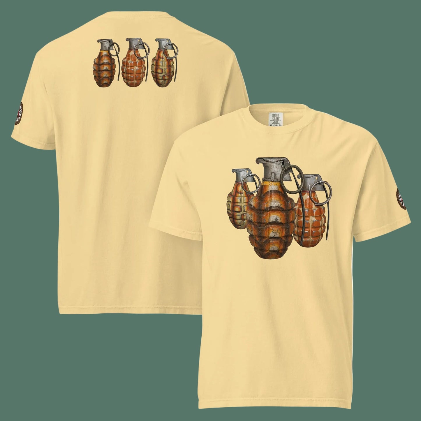 70's Grenades Trio T-Shirt - rubberchicken.studio