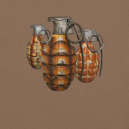 70's Grenades Trio T-Shirt - rubberchicken.studio