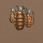 70's Grenades Trio T-Shirt - rubberchicken.studio