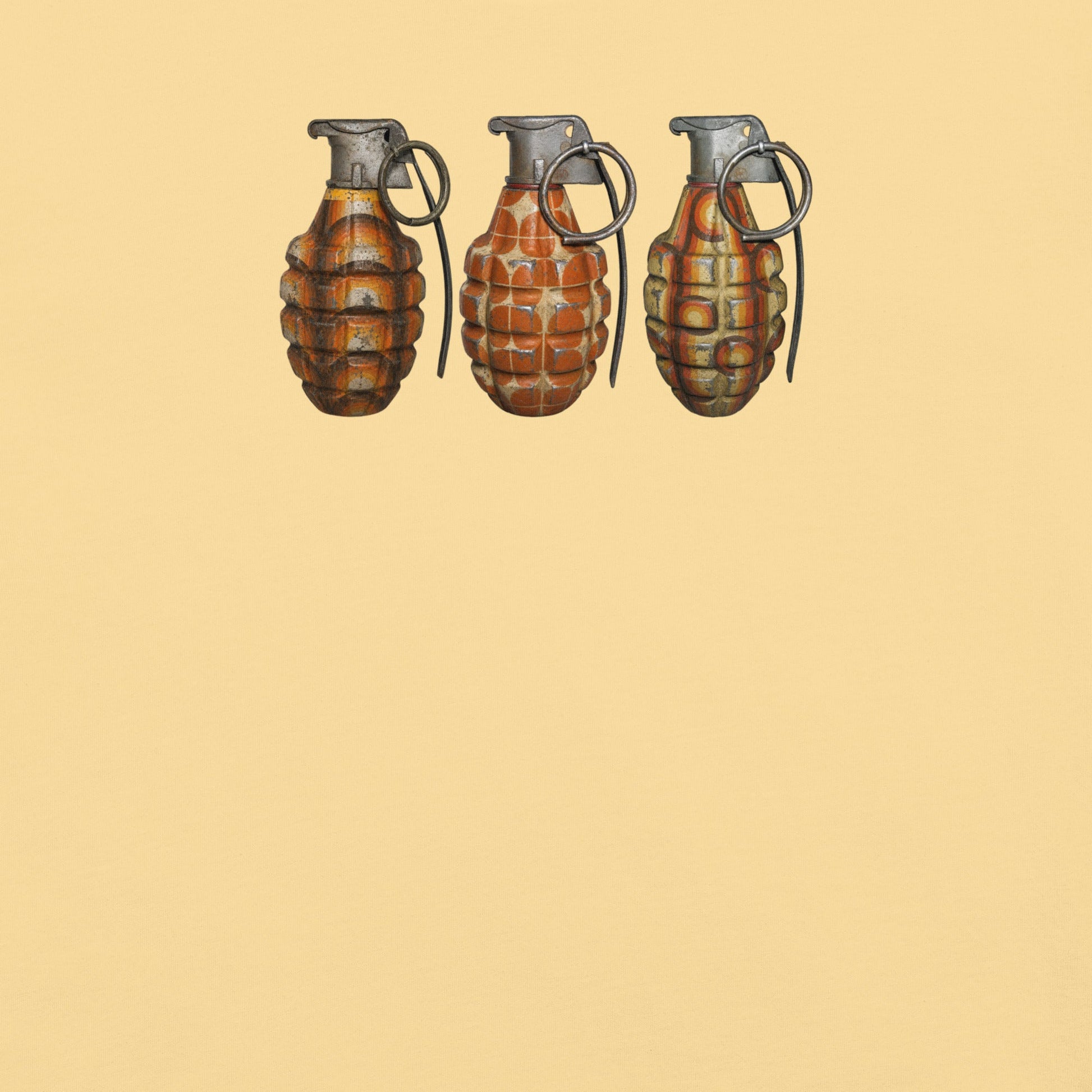 70's Grenades Trio T-Shirt - rubberchicken.studio