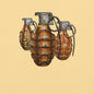 70's Grenades Trio T-Shirt - rubberchicken.studio