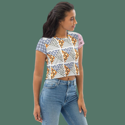 All-over print Grenades Crop Top - rubberchicken.studio