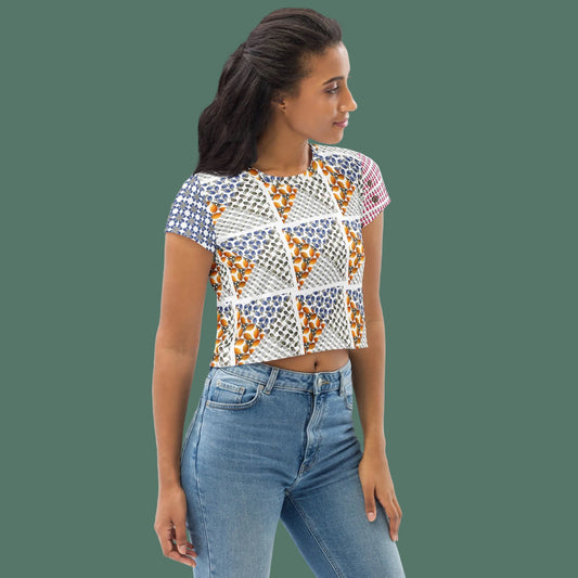 All-over print Grenades Crop Top - rubberchicken.studio