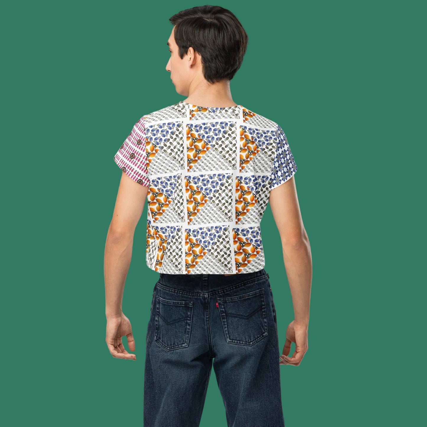 All-over print Grenades Crop Top - rubberchicken.studio