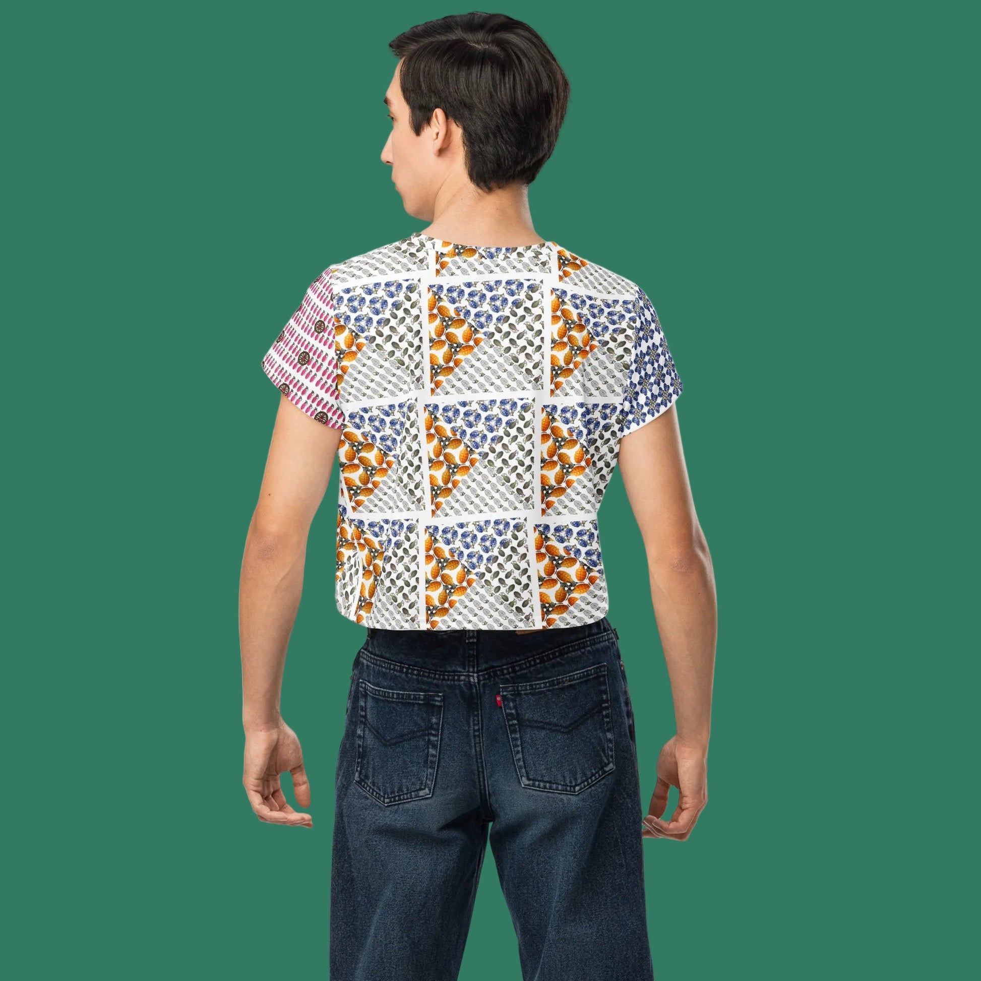All-over print Grenades Crop Top - rubberchicken.studio
