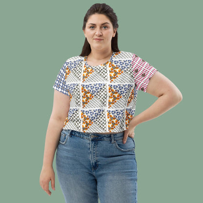 All-over print Grenades Crop Top - rubberchicken.studio