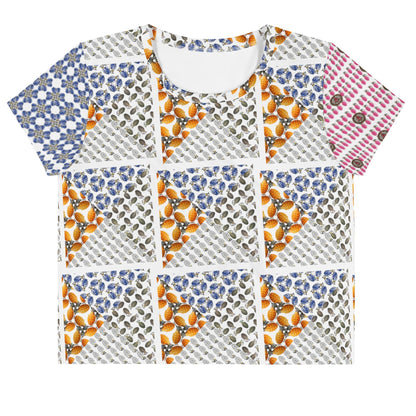All-over print Grenades Crop Top - rubberchicken.studio