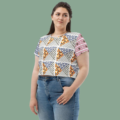 All-over print Grenades Crop Top - rubberchicken.studio