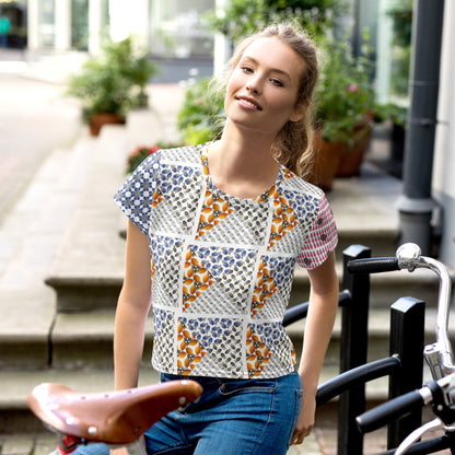 All-over print Grenades Crop Top - rubberchicken.studio