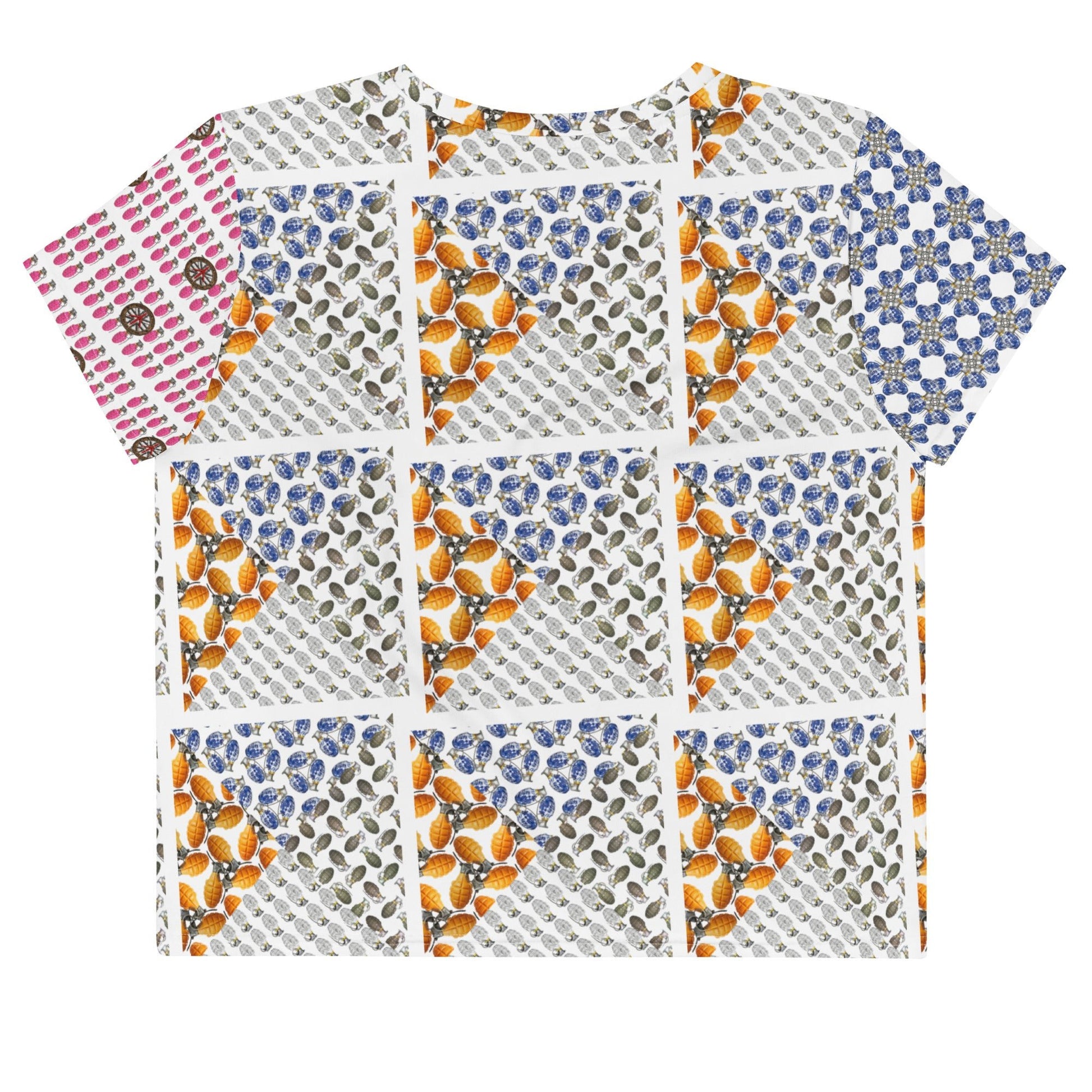 All-over print Grenades Crop Top - rubberchicken.studio