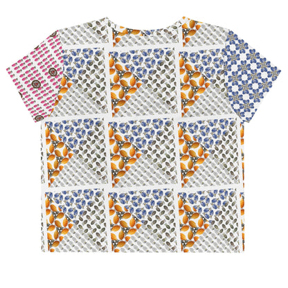 All-over print Grenades Crop Top - rubberchicken.studio