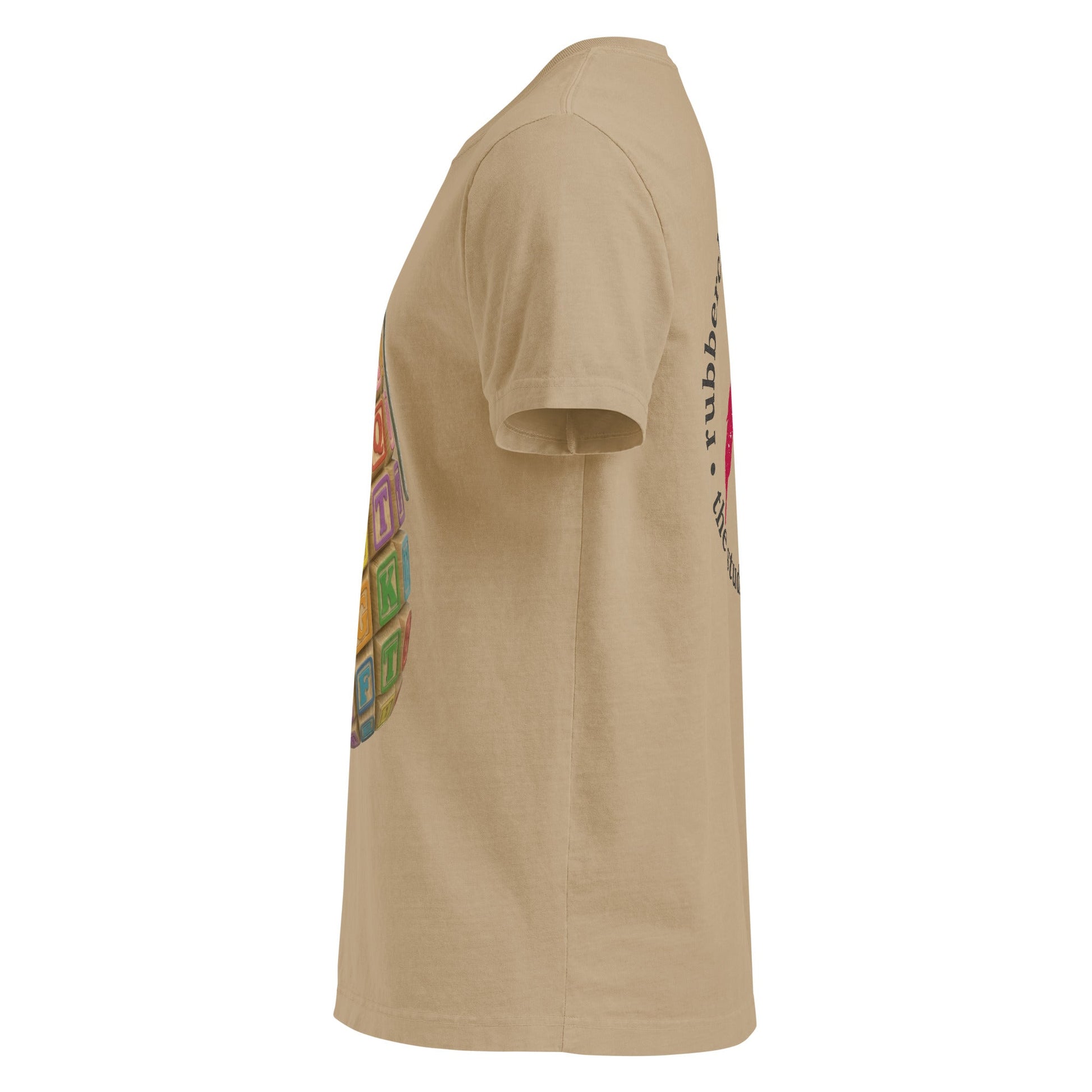 Alphabet Grenade Baggy Cotton T-Shirt - rubberchicken.studio