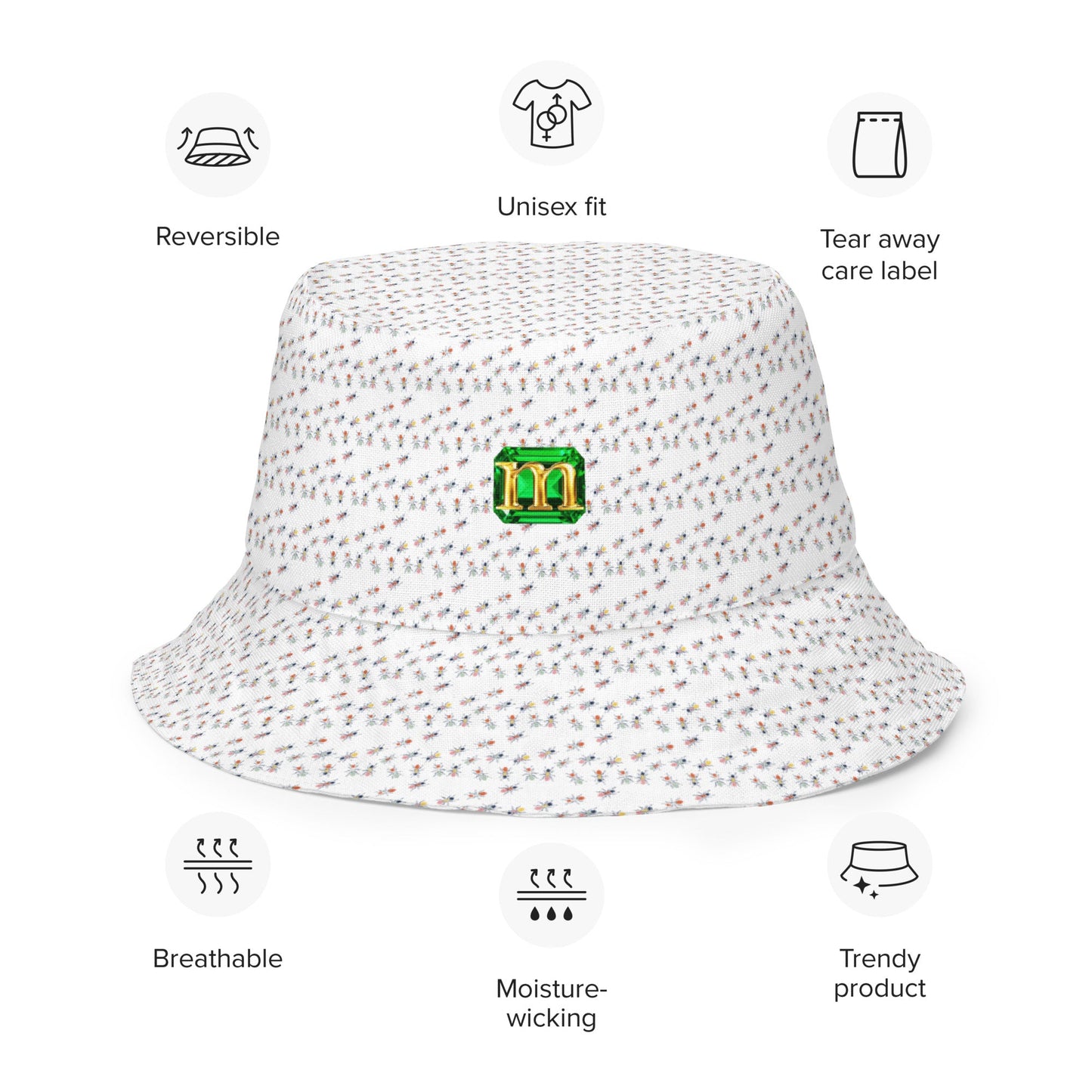 Antonio Reversible Bucket Hat by Mollie - rubberchicken.studio