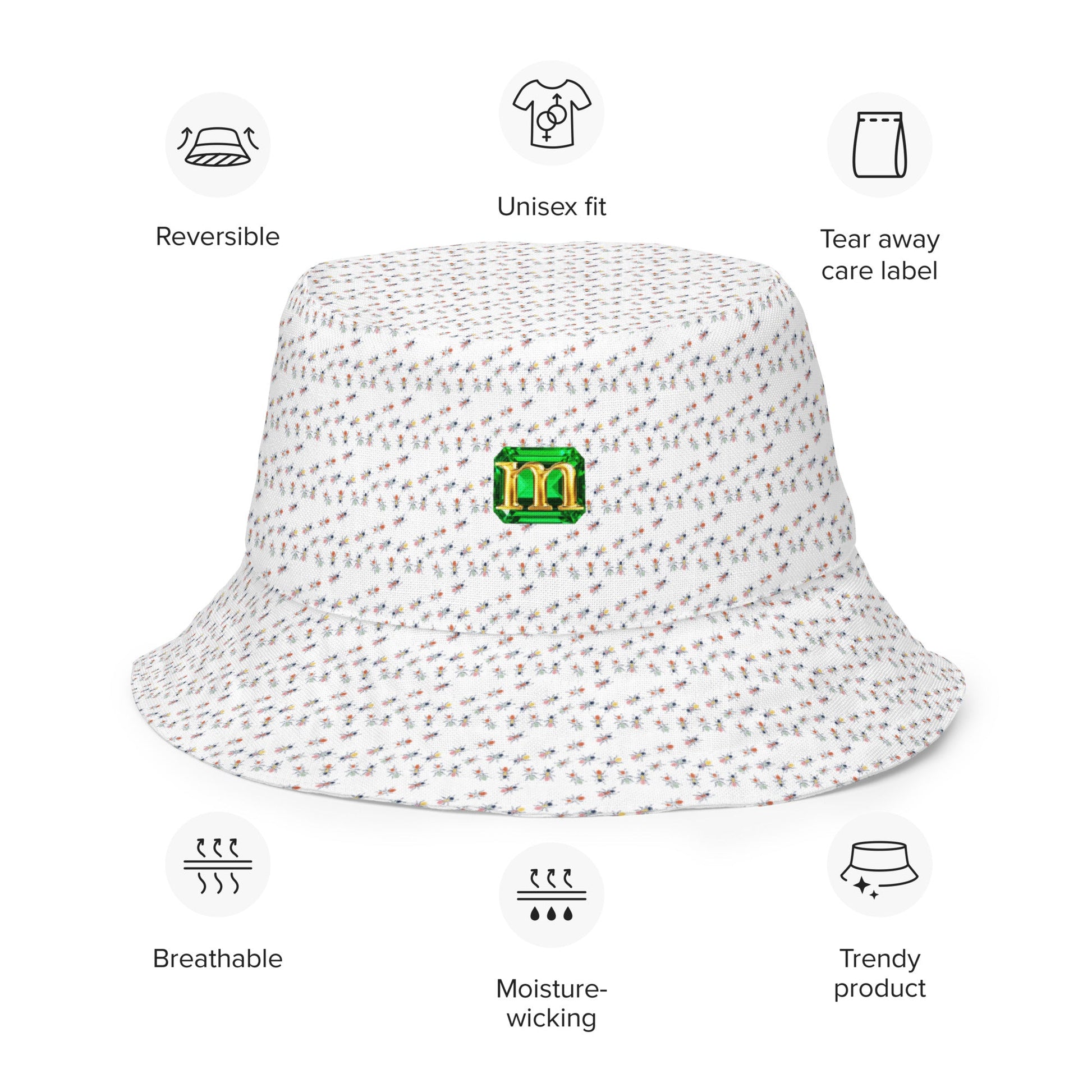 Antonio Reversible Bucket Hat by Mollie - rubberchicken.studio