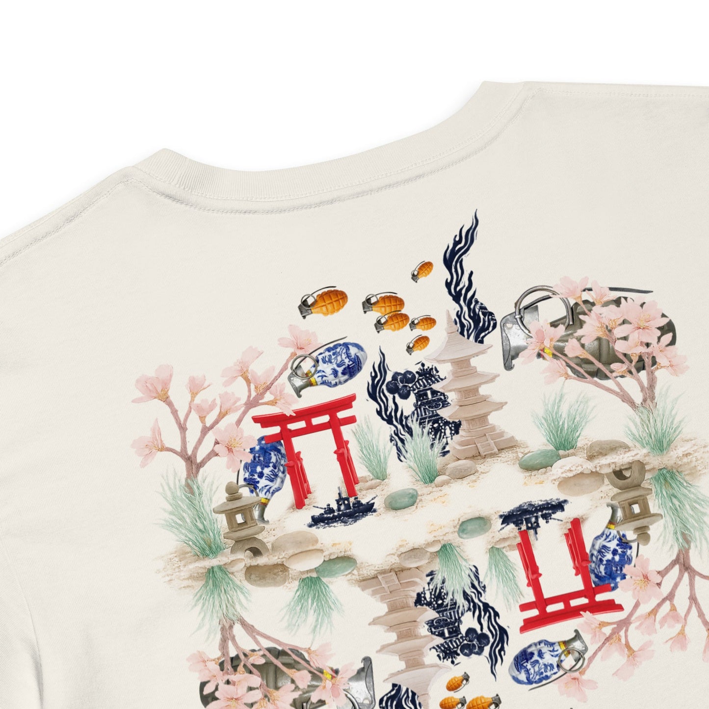 Aquarium Reflection - Cotton crop top - rubberchicken.studio