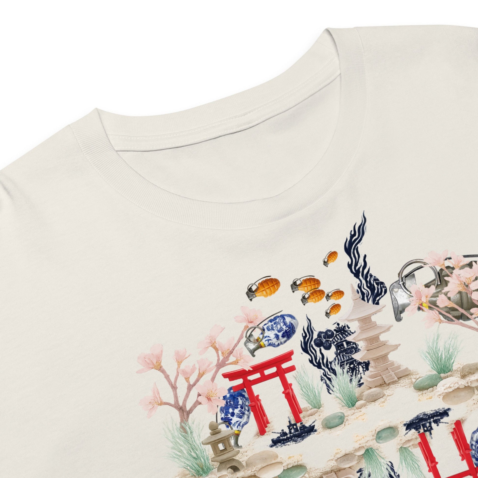 Aquarium Reflection - Cotton crop top - rubberchicken.studio