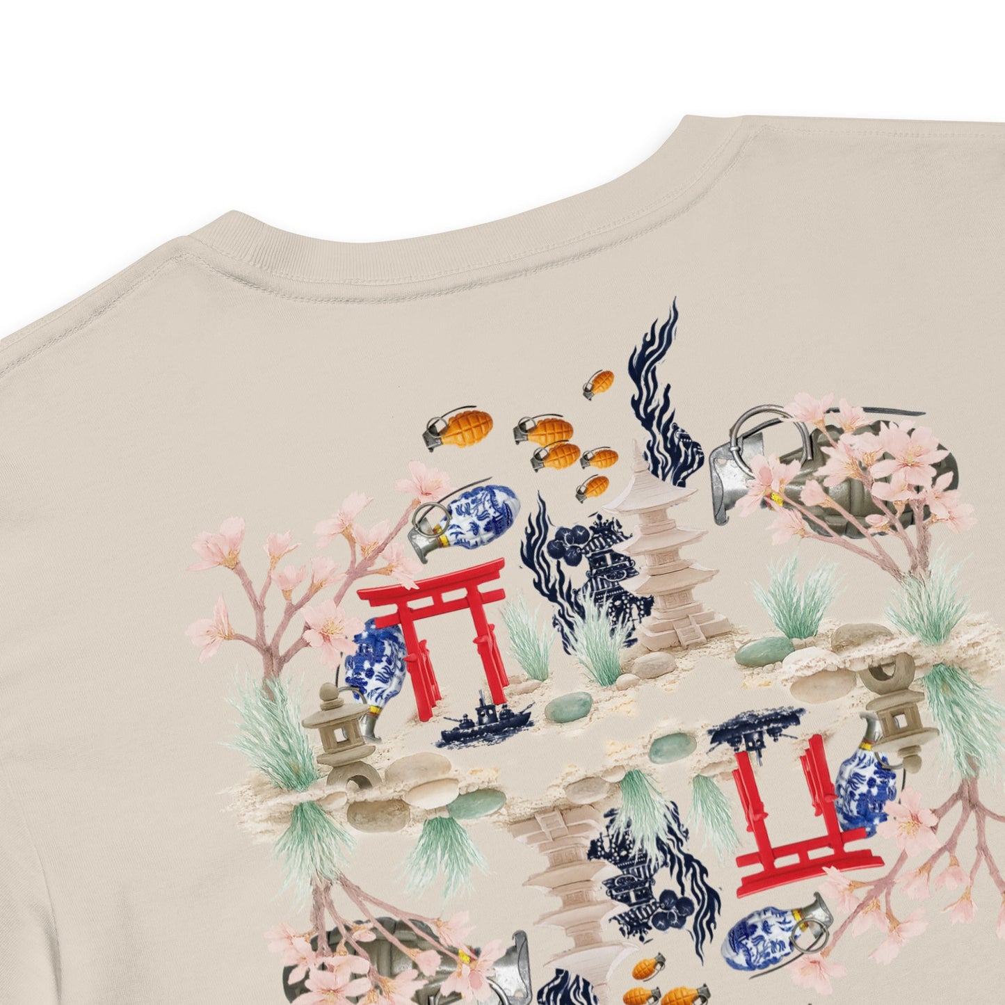 Aquarium Reflection - Cotton crop top - rubberchicken.studio