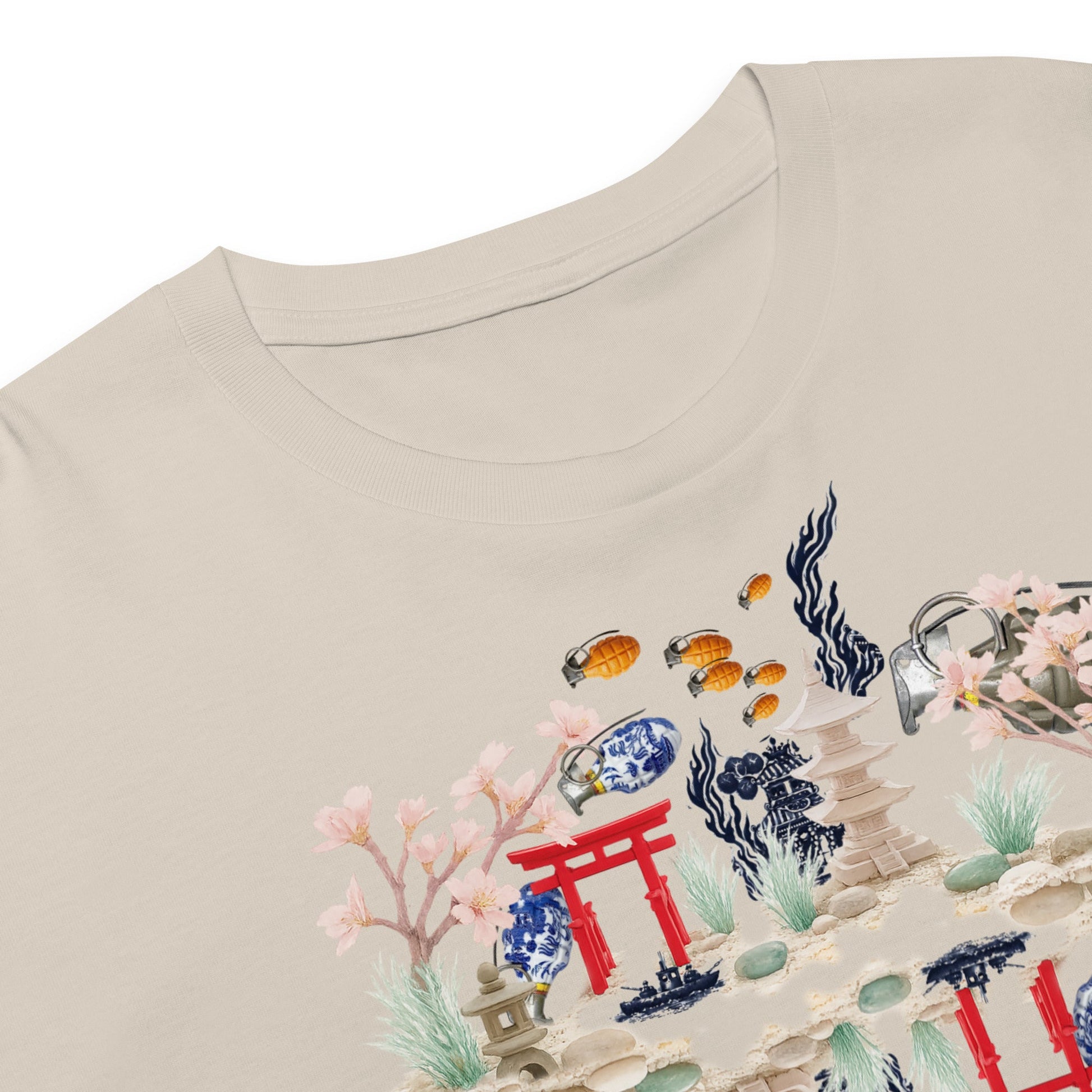 Aquarium Reflection - Cotton crop top - rubberchicken.studio