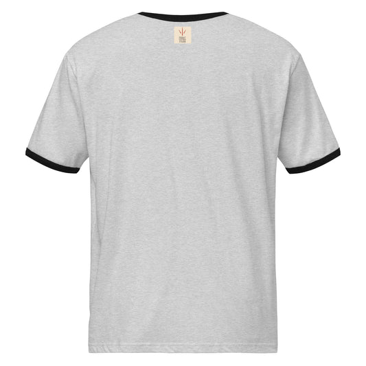 'Atomatours' Unisex ringer t-shirt - 1950's Atomic Bomb Test Tours - rubberchicken.studio