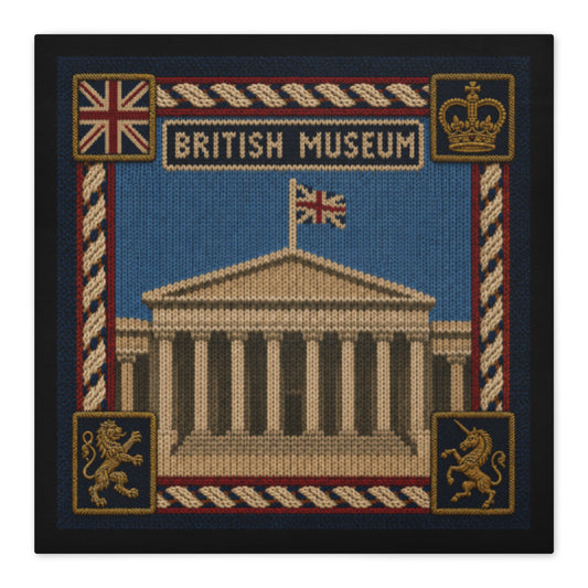 British Museum cotton throw cushion cover - rubberchicken.studio