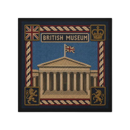 British Museum cotton throw cushion cover - rubberchicken.studio