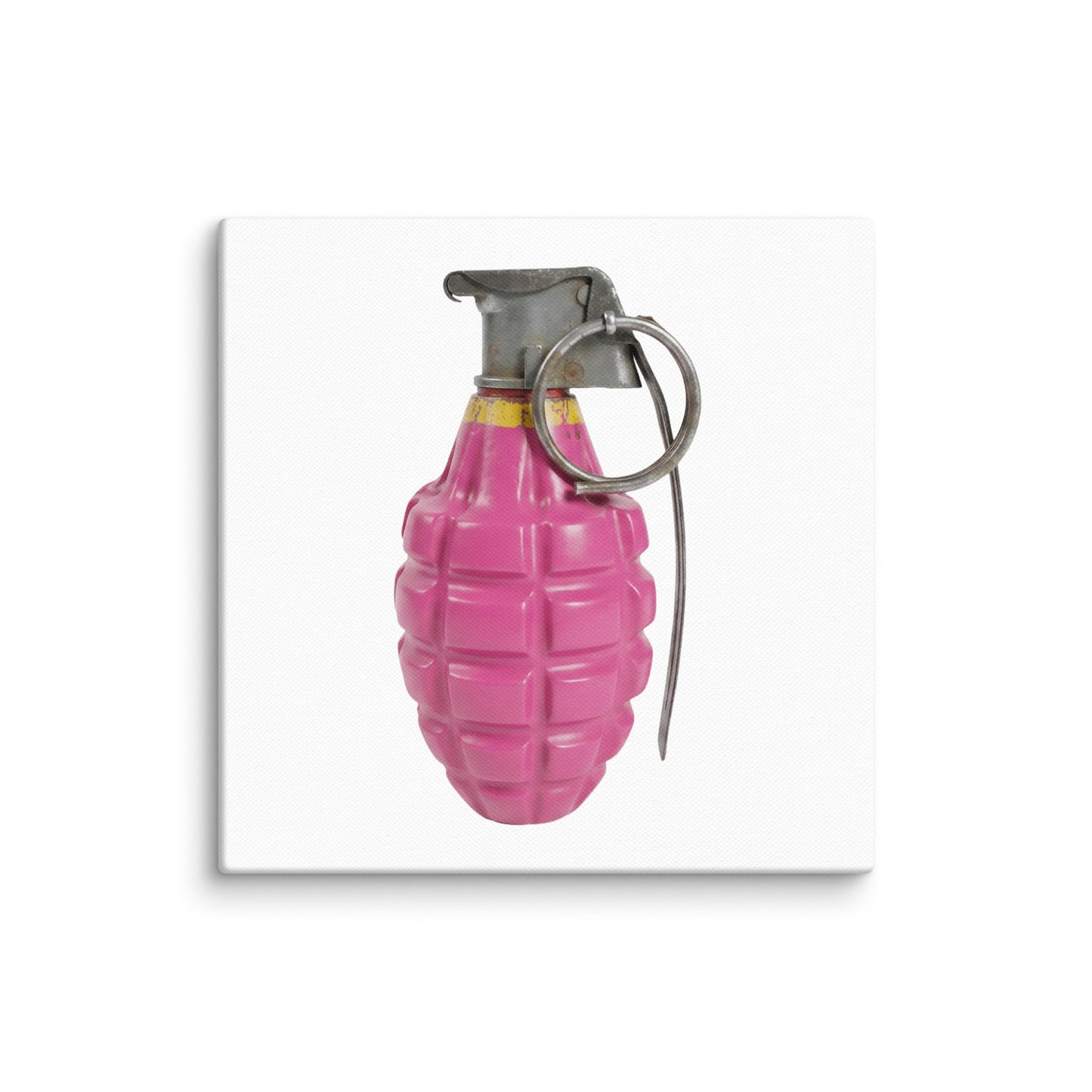 Bubblegum Pink Grenade - Art Print Canvas - rubberchicken.studio