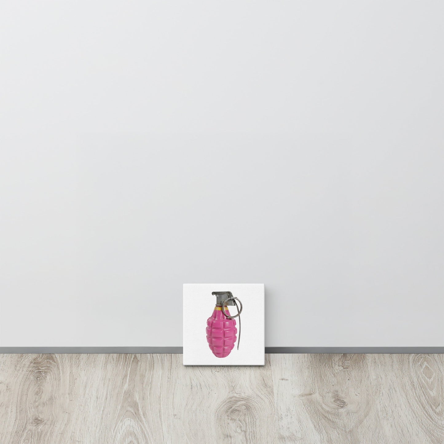 Bubblegum Pink Grenade - Art Print Canvas - rubberchicken.studio