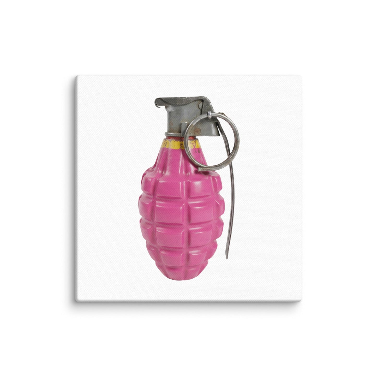 Bubblegum Pink Grenade - Art Print Canvas - rubberchicken.studio