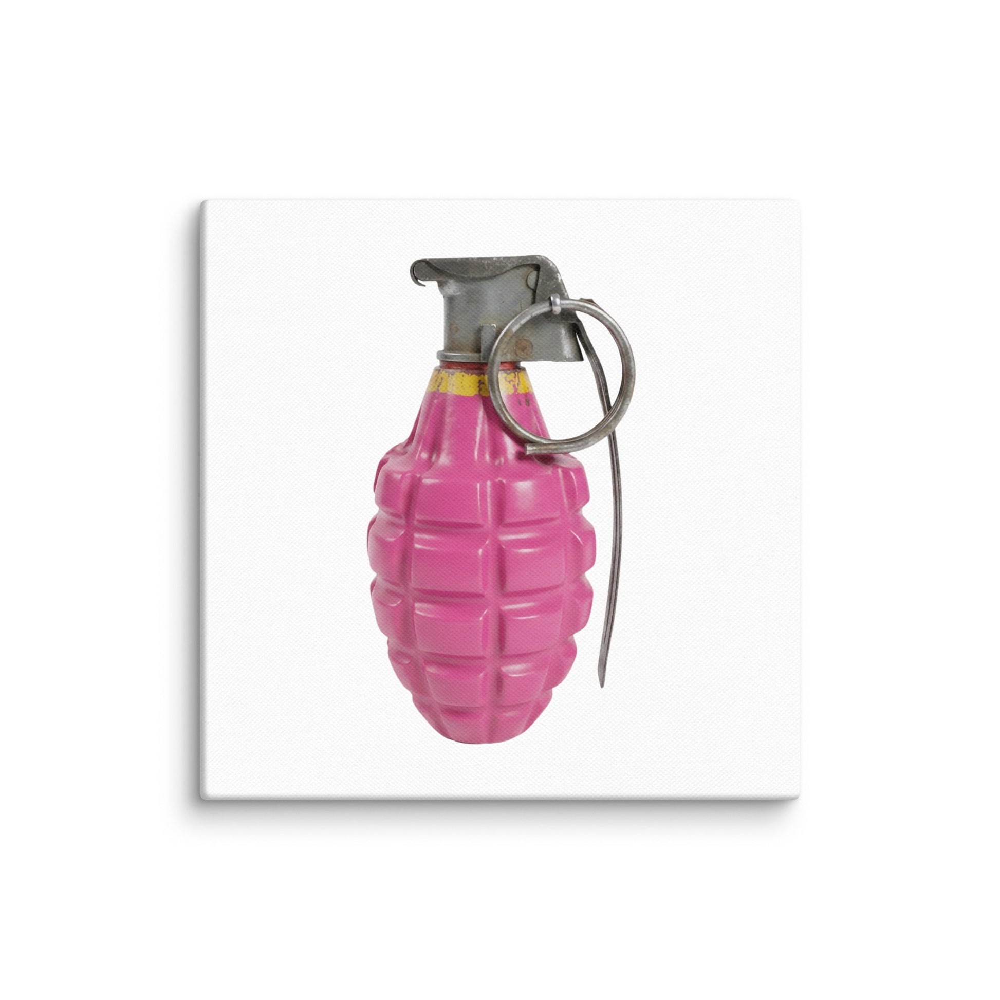 Bubblegum Pink Grenade - Art Print Canvas - rubberchicken.studio