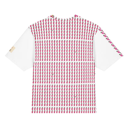 Bubblegum Pink Grenades Oversized Cotton T-Shirt - rubberchicken.studio