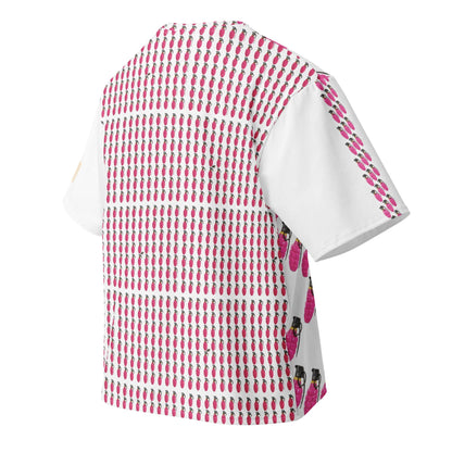 Bubblegum Pink Grenades Oversized Cotton T-Shirt - rubberchicken.studio