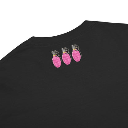Bubblegum Pink Grenades Trio T-Shirt - rubberchicken.studio