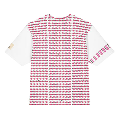 Bubblegum Pink Multi Grenades Oversized Cotton T-Shirt - rubberchicken.studio