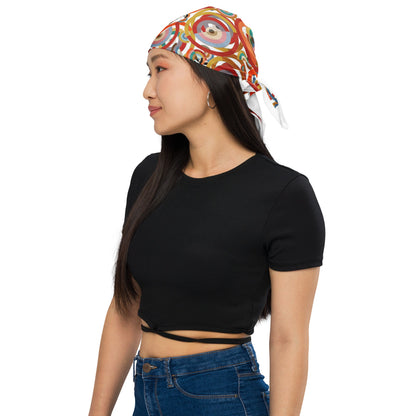 Circles Circles All-over print bandana - rubberchicken.studio