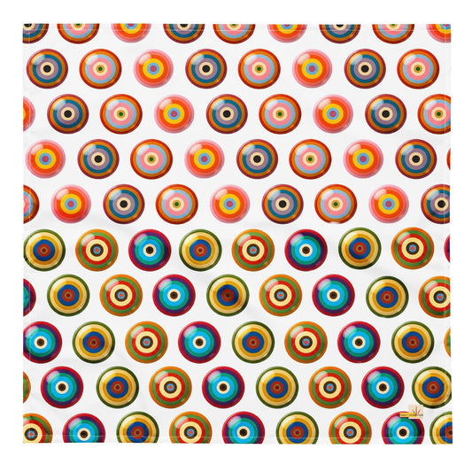 Coloured Buttons All-over print bandana - rubberchicken.studio